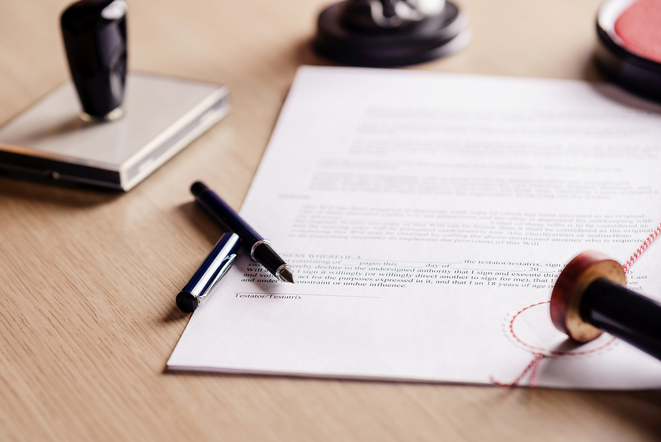 contract with pen