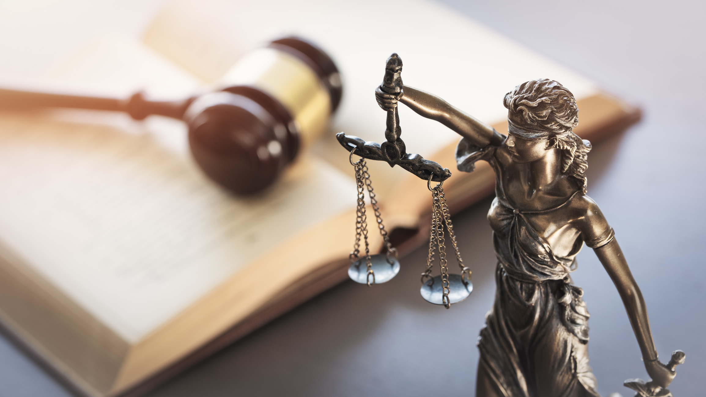 lady justice with law book